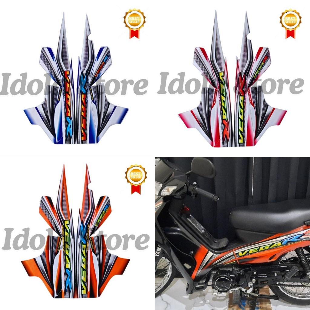 Stiker Striping Standart Yamaha Vega R 2005 List Body Motor Stiker Standar Vega R 2005