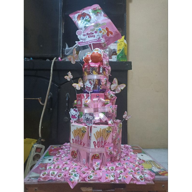 

kue ulang tahun Snack isi duit