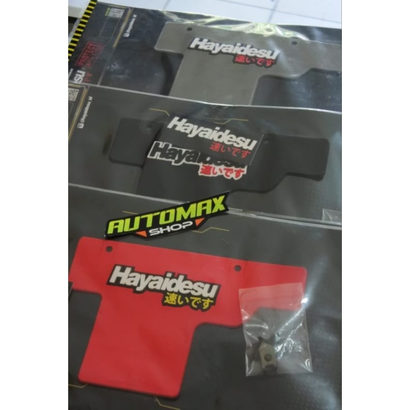 MUDFLAP HAYAIDESU (PELINDUNG LUMPUR) MERK HAYAIDESU ORIGINAL