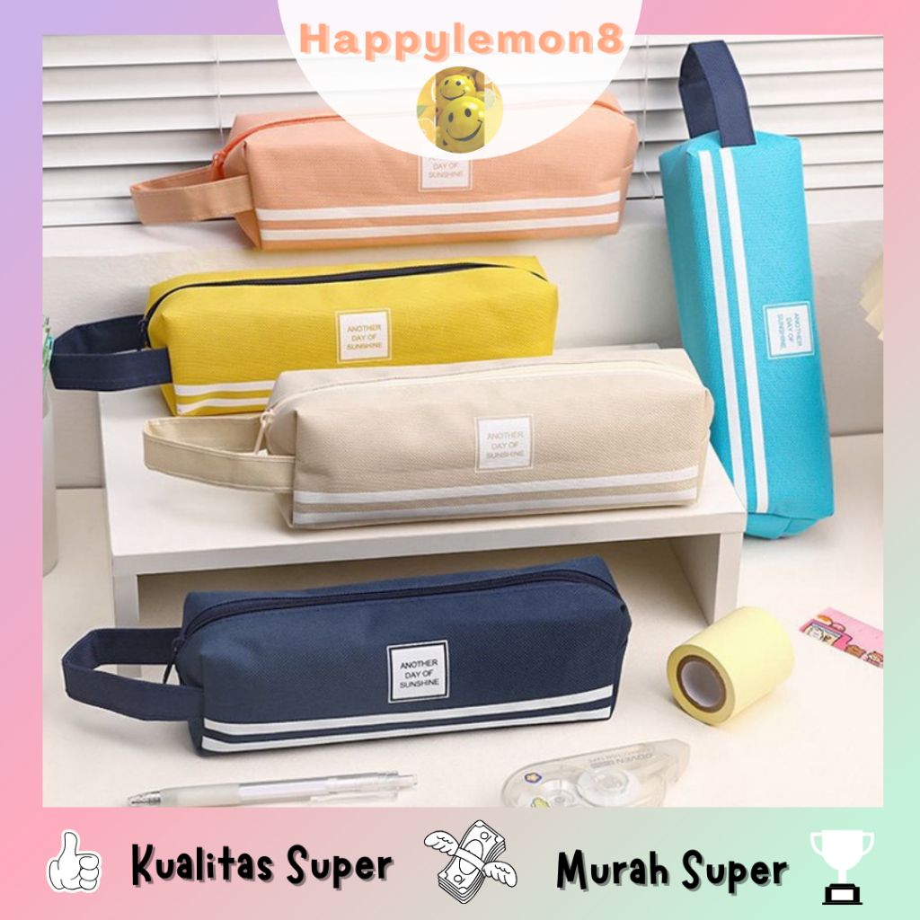 

Kotak pensil kain portabel sederhana / penyimpanan alat tulis tas pensil kreatif lucu