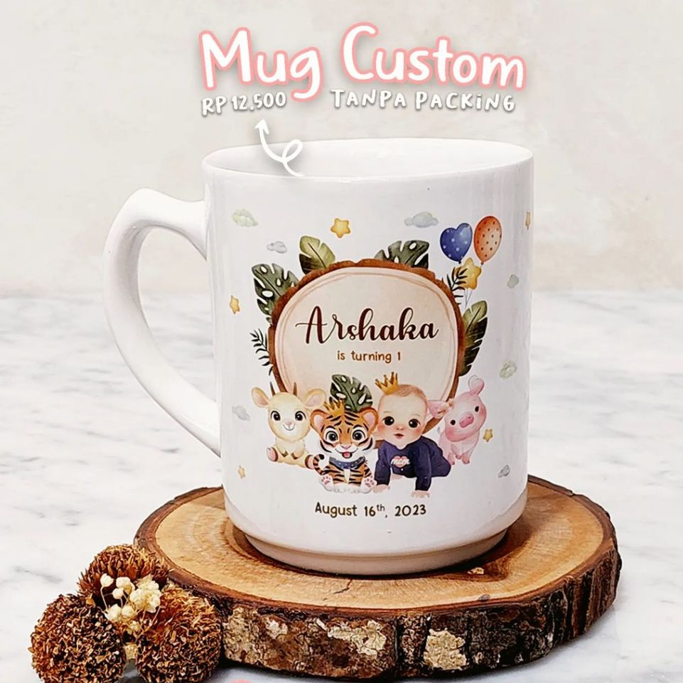 25 PCS MUG CUSTOM / GELAS CUSTOM CUSTOM /SOUVENIR MUG CUSTOM / SOUVENIR GELAS CUSTOM
