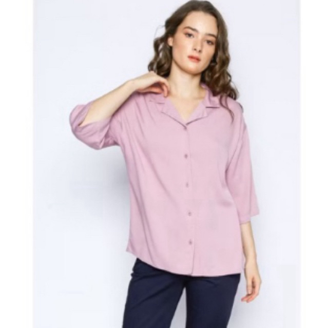 VALINO LADIES | Kemeja Lengan 7/8 Wanita