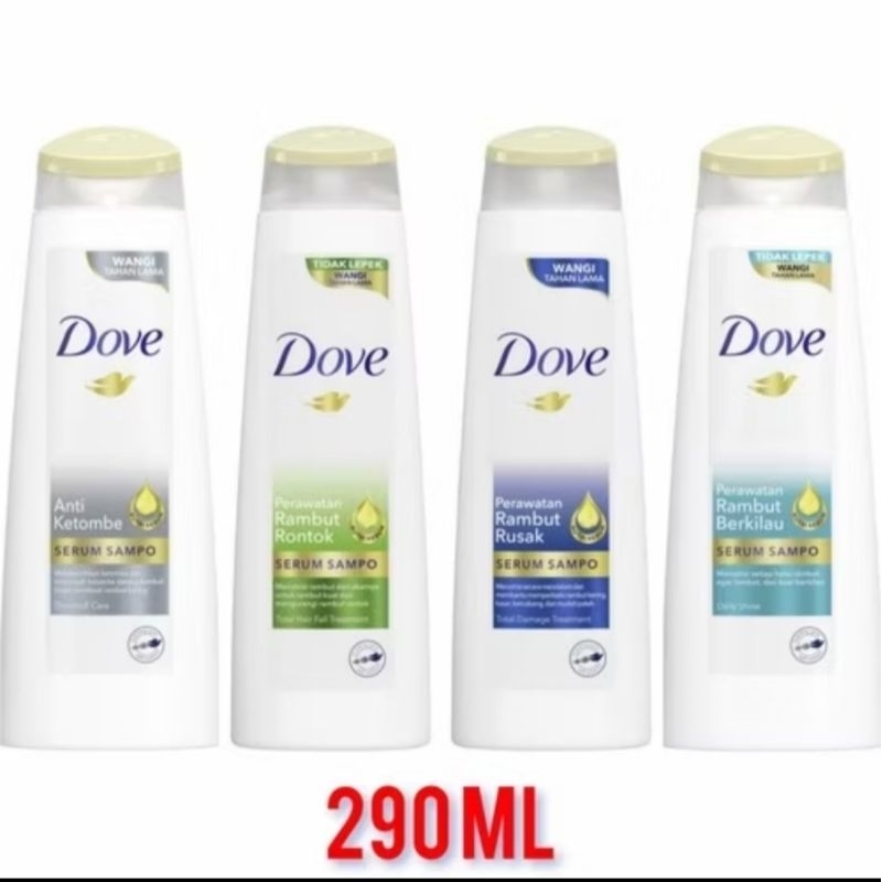 DOVE SERUM SAMPO 290ML ANTI DANDRUFF TOTAL HAIRFALL DAILY SHINE CONDITIONER DOVE