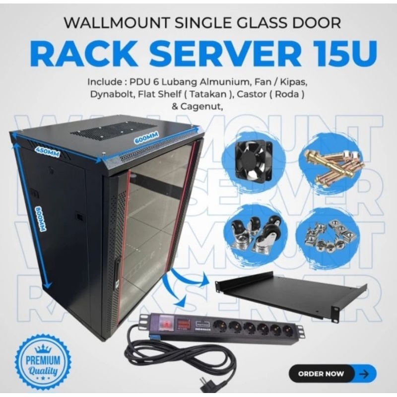 Wallmount Rackmount 15U Rack Server 15U