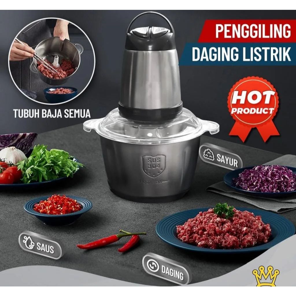 Chopper Blender Daging Penggiling/Blender Daging Stainless