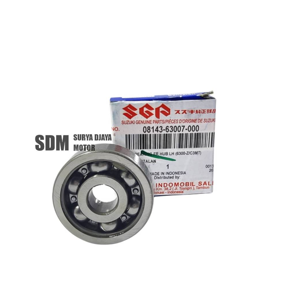 Laher Bearing Roda Depan 6300 Asli SGP Original Suzuki 08143-63007-000