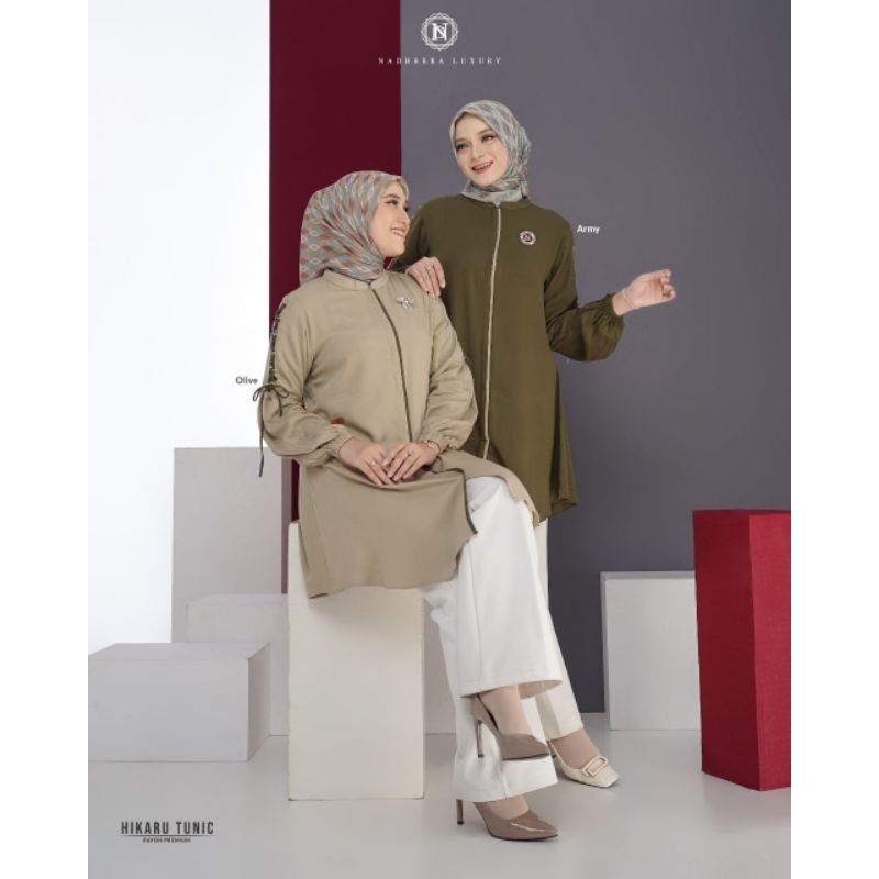 Hijab Nyaman - Hikaru Tunic by Nadheera Luxury