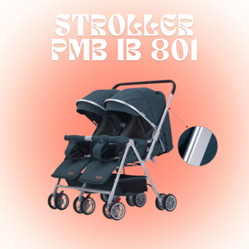 Baby Stroller PMB IB-801/ Stroller Bayi Kembar/ Dorongan Bayi PMB