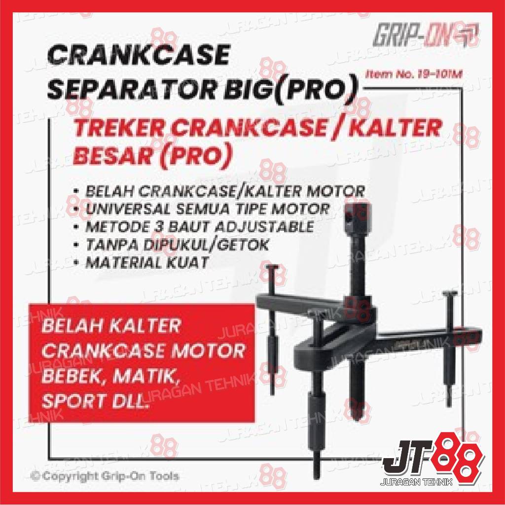 GRIP-ON TREKER BELAH MESIN CRANKCASE SEPARATOR LEPAS RUMAH MESIN KRENGKES KALTER GRIP ON