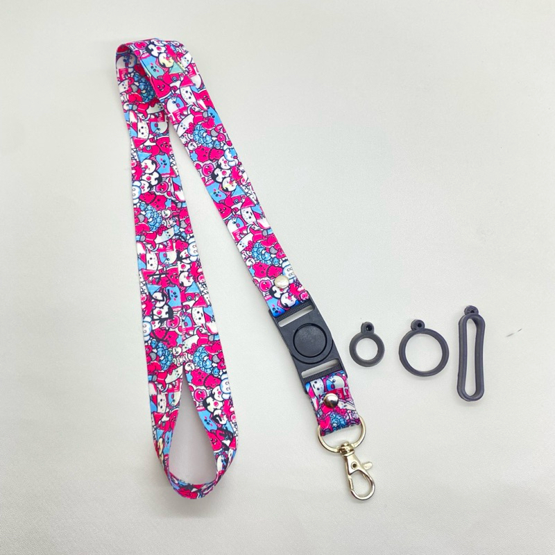 

Lanyard ID Card Holder / Gantungan Name Tag / Lanyar name tag 3pcs Oring dan kait / Lanyard