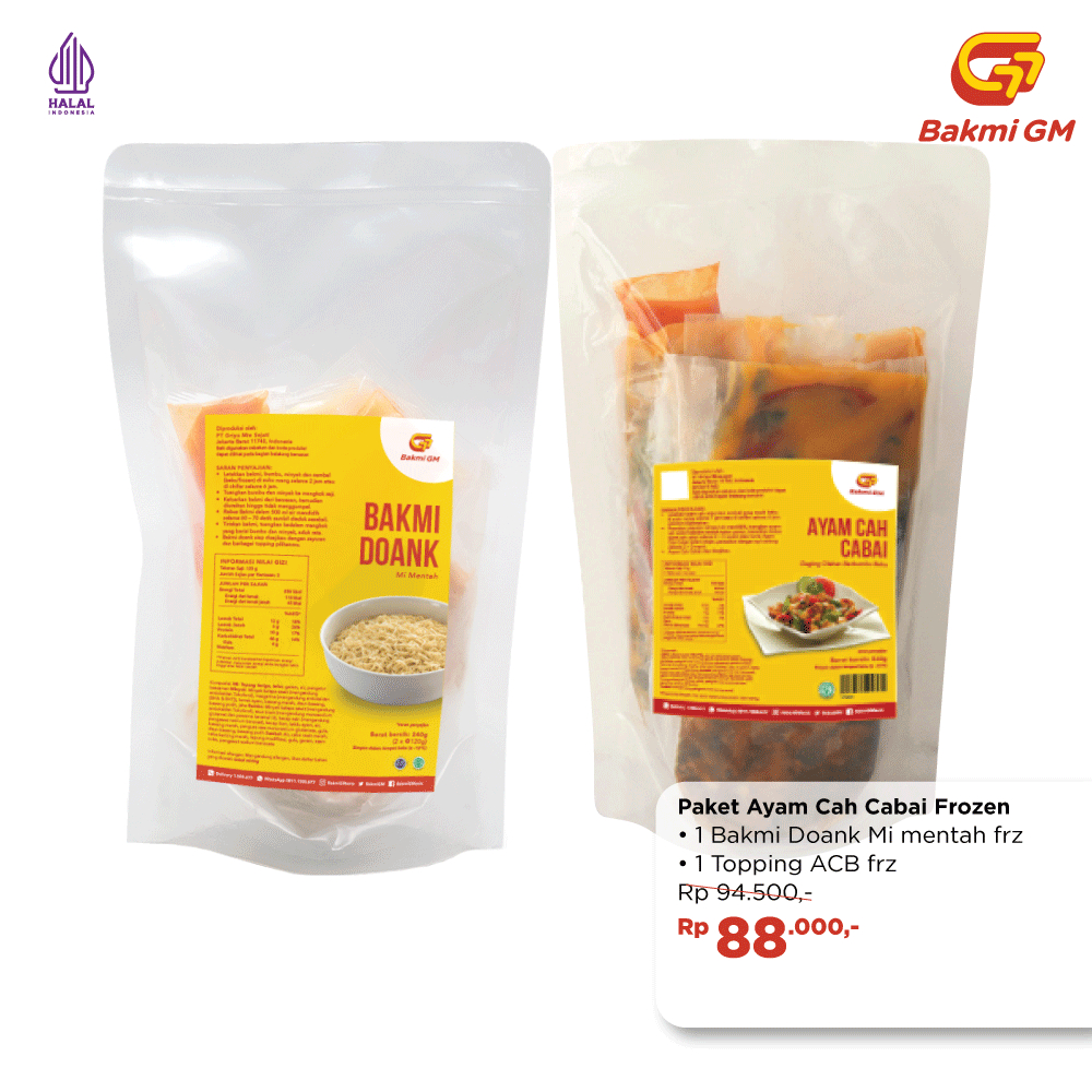 

Bakmi GM - Paket Bakmi GM Ayam Cah Cabai