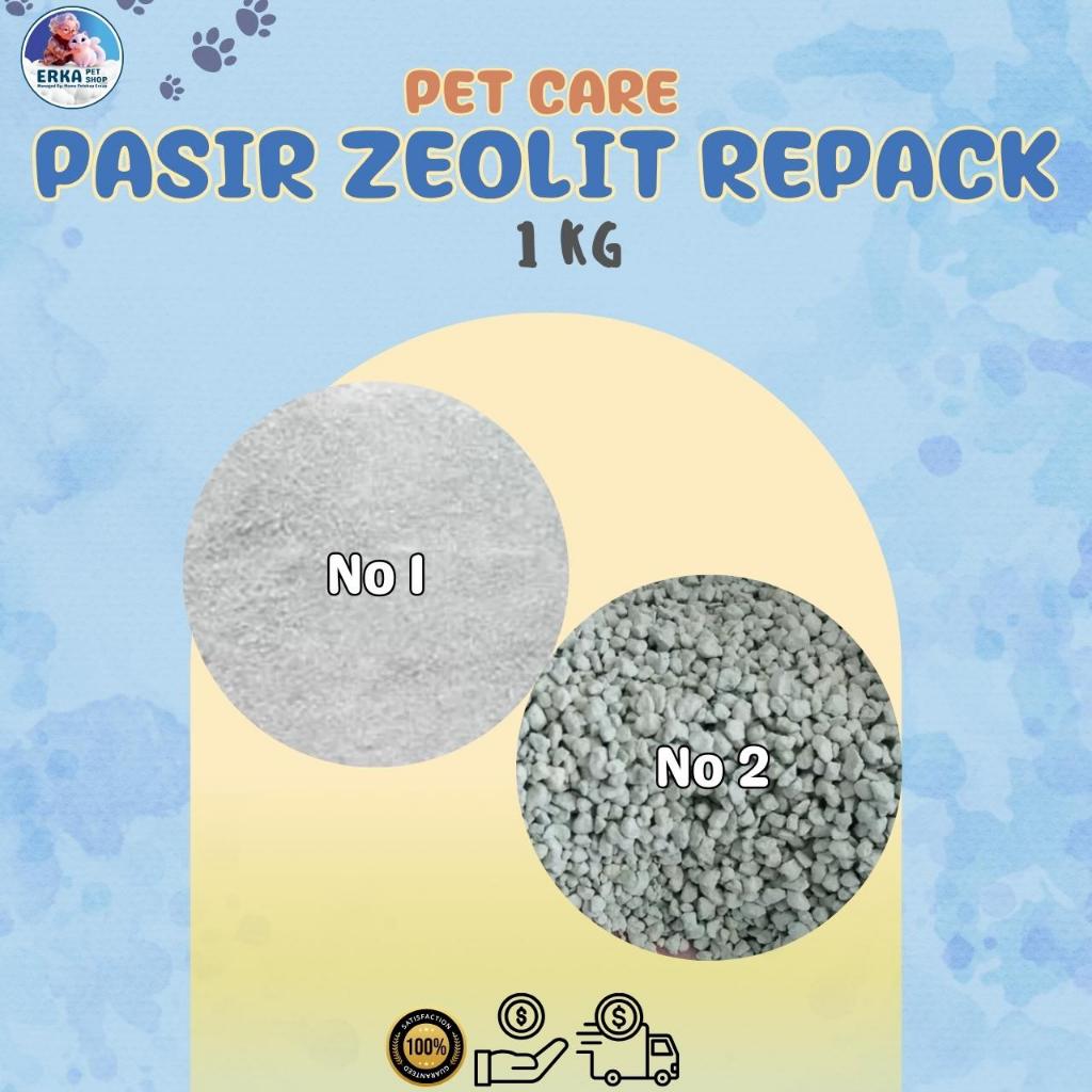 Pasir Kucing ZEOLITE Repack Kemasan 1kg