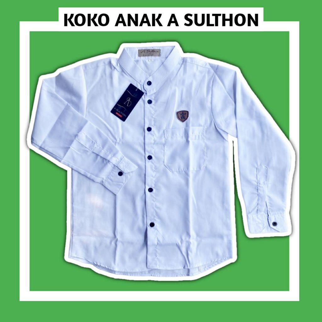 Koko Anak Laki Laki Terbaru / Koko Anak A Sulthon / Baju Koko Anak Laki Laki / Baju Koko Anak Putih 