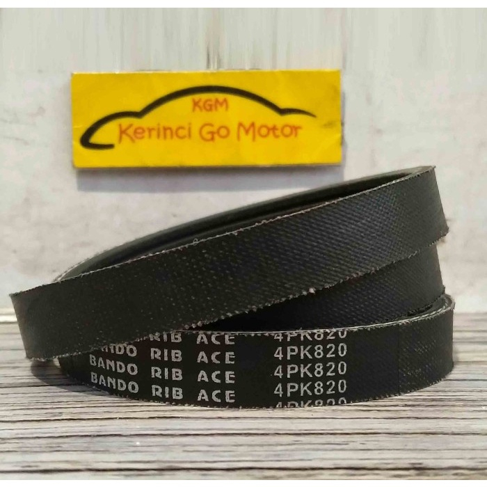 Bando Van Belt 4PK 820 V Belt Fan Belt Alur 4PK-820 Tali Kipas Dinamo Starlet Capsule 1.3