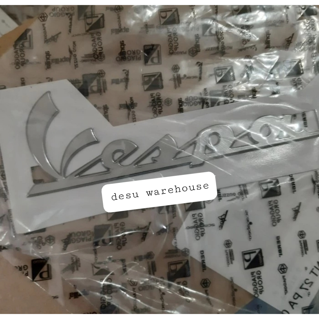 Sticker Vespa Tempong Body Samping Ori Emblem Stiker Sprint Primavera Lx LXV Vespa S GTS