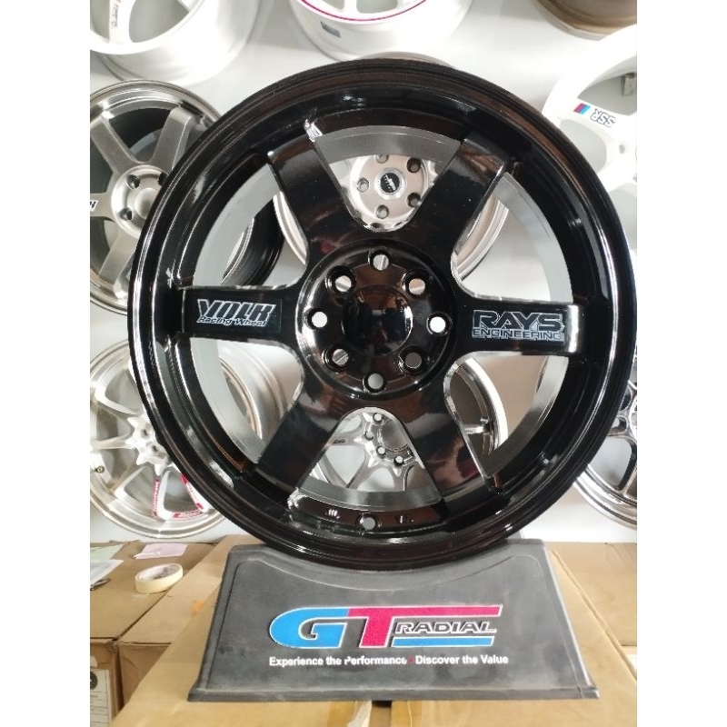 velk TE37 R16 pcd 4x100/114 lebar 7 et 40 kondisi baru
