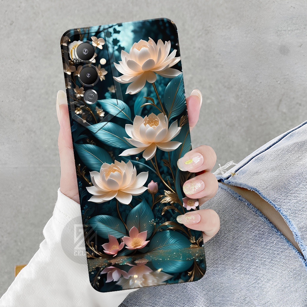 Softcase Tecno Pova 4 Case Motif Bunga Case Pova 4 Silikon Pro Camera Kesing Tecno Pova 4 Casing Tec