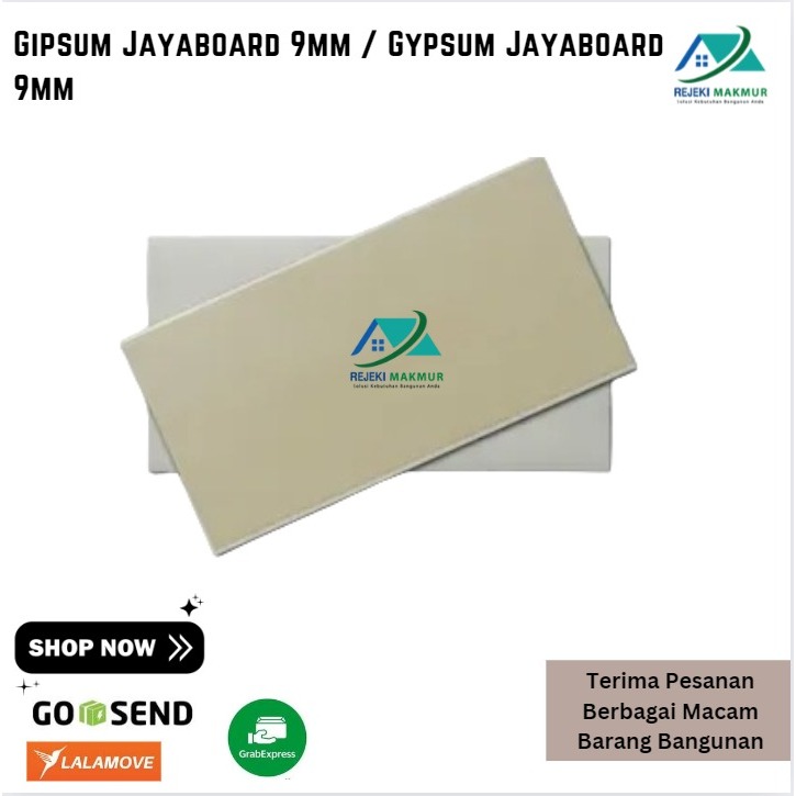 Gipsum Jayaboard 9mm / Gypsum Jayaboard 9mm