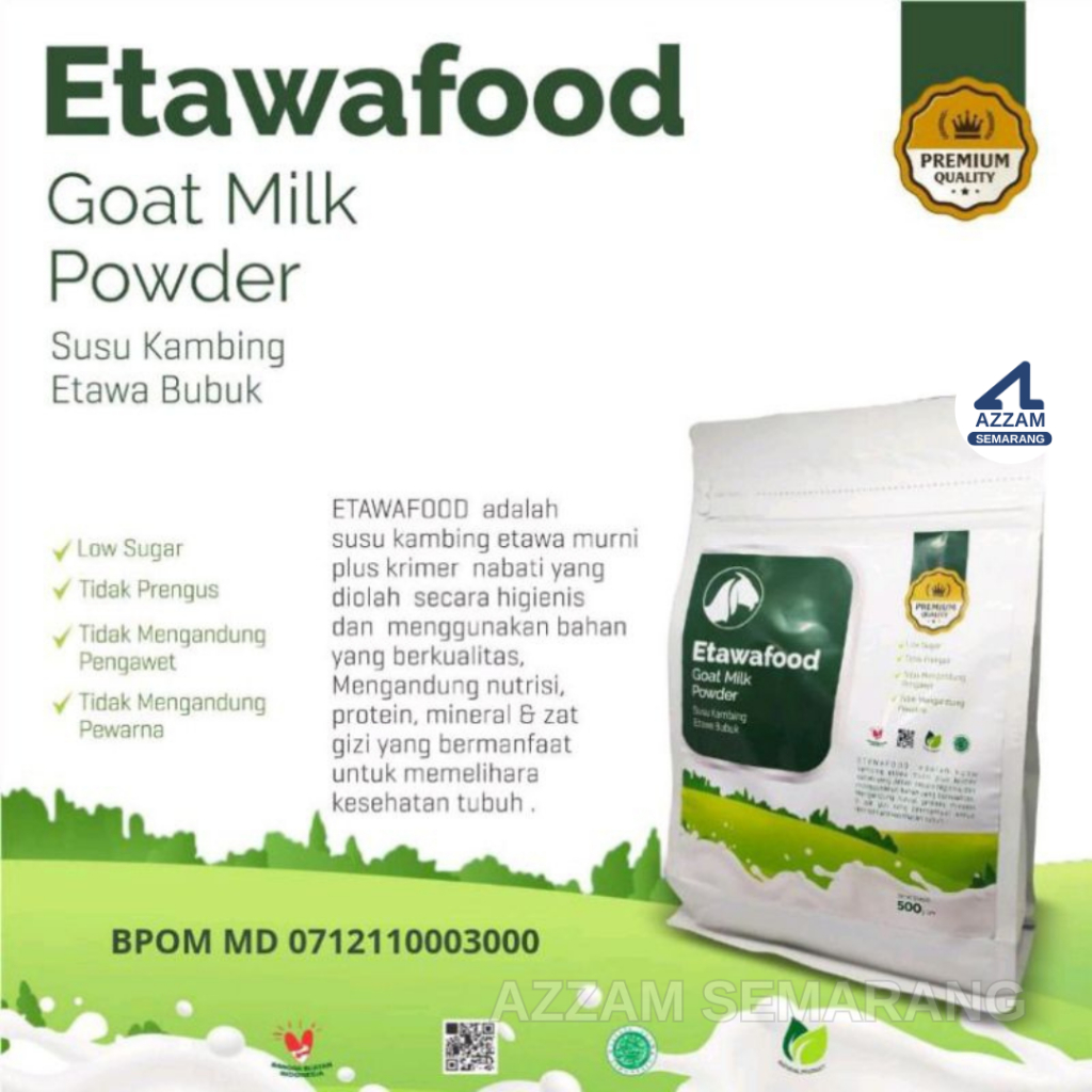 

Susu Kambing Bubuk Etawa 500 gram - ETAWAFOOD Kemasan 1000gram