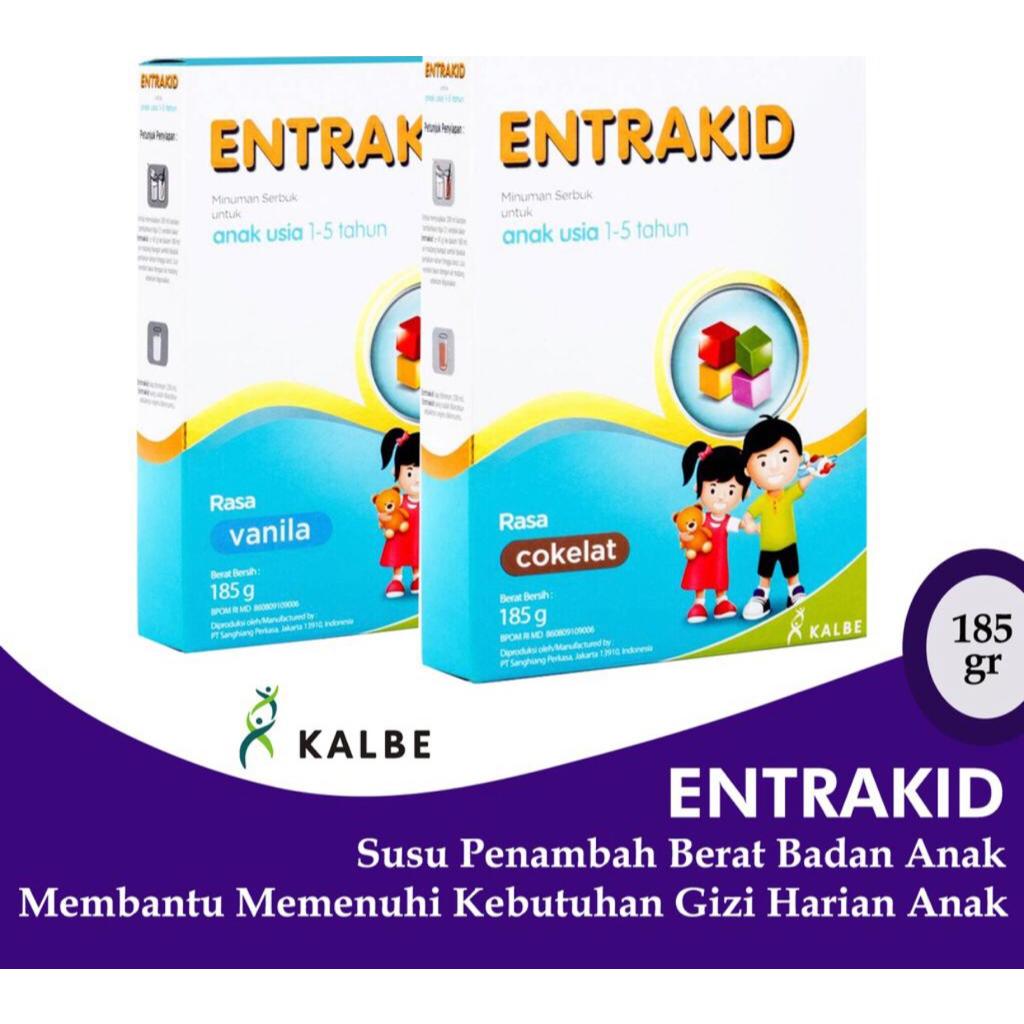 

Grosir Karton - ENTRAKID 185 gram - Nutrisi Khusus untuk Anak - Free Ongkir