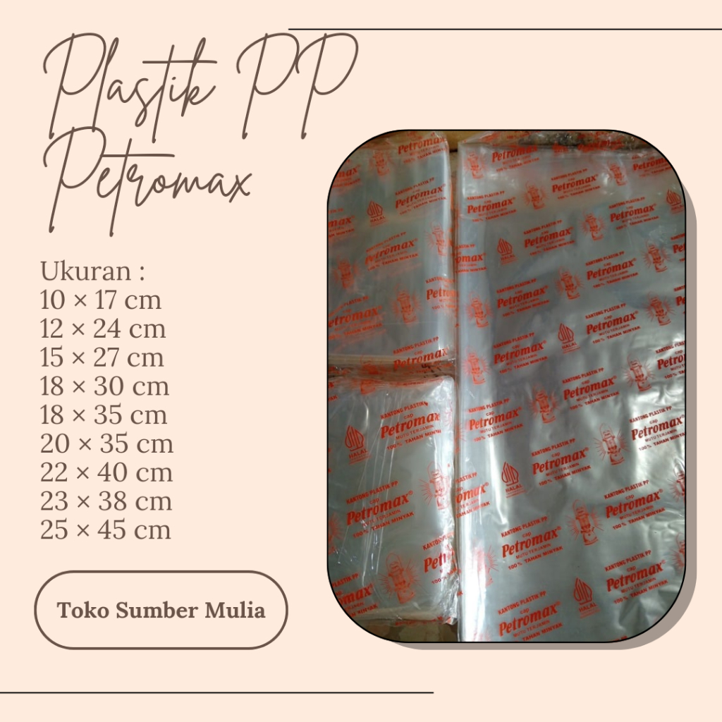 PLASTIK PETROMAX BENING / PLASTIK PP