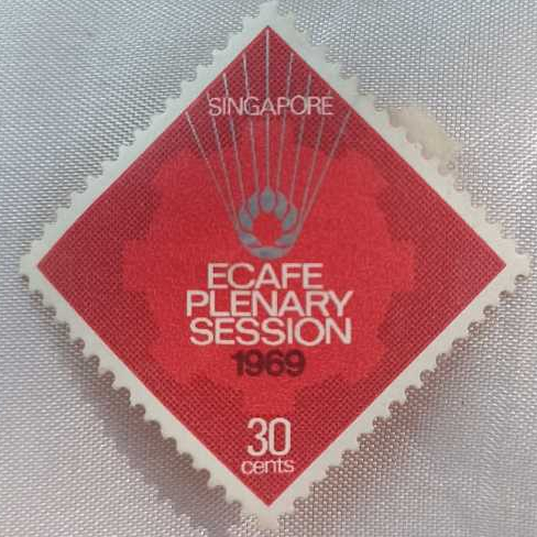 

Stamp / Prangko / Perangko 30 cent ECAFE Plenary Session thn 1969