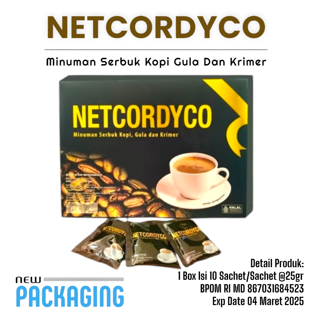 

NETCORDICO COFFEE / KOPI NETCORDICO STAMINA BOOSTER 1 BOX ISI 10 SACHET