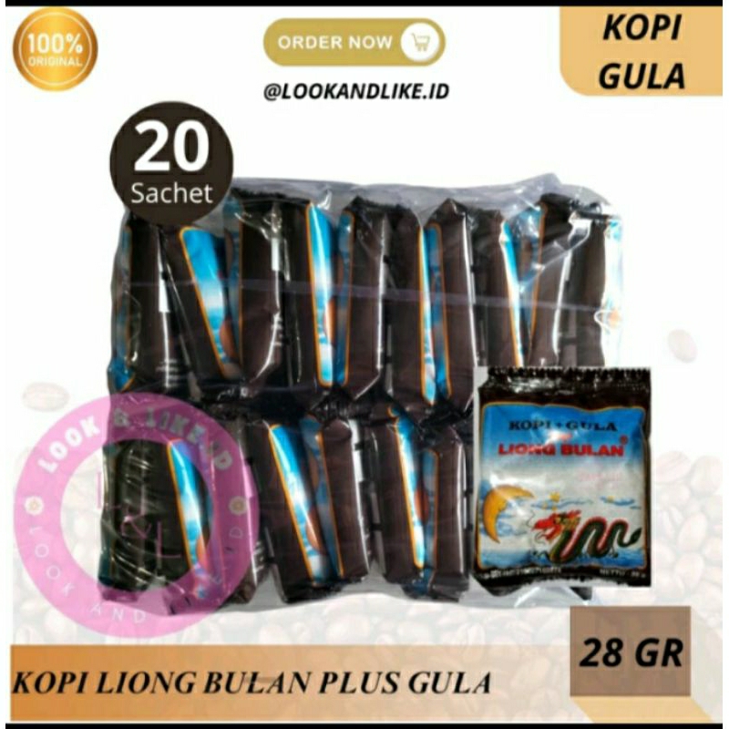 

kopi liong bulan plus 1pak isi 20pcs