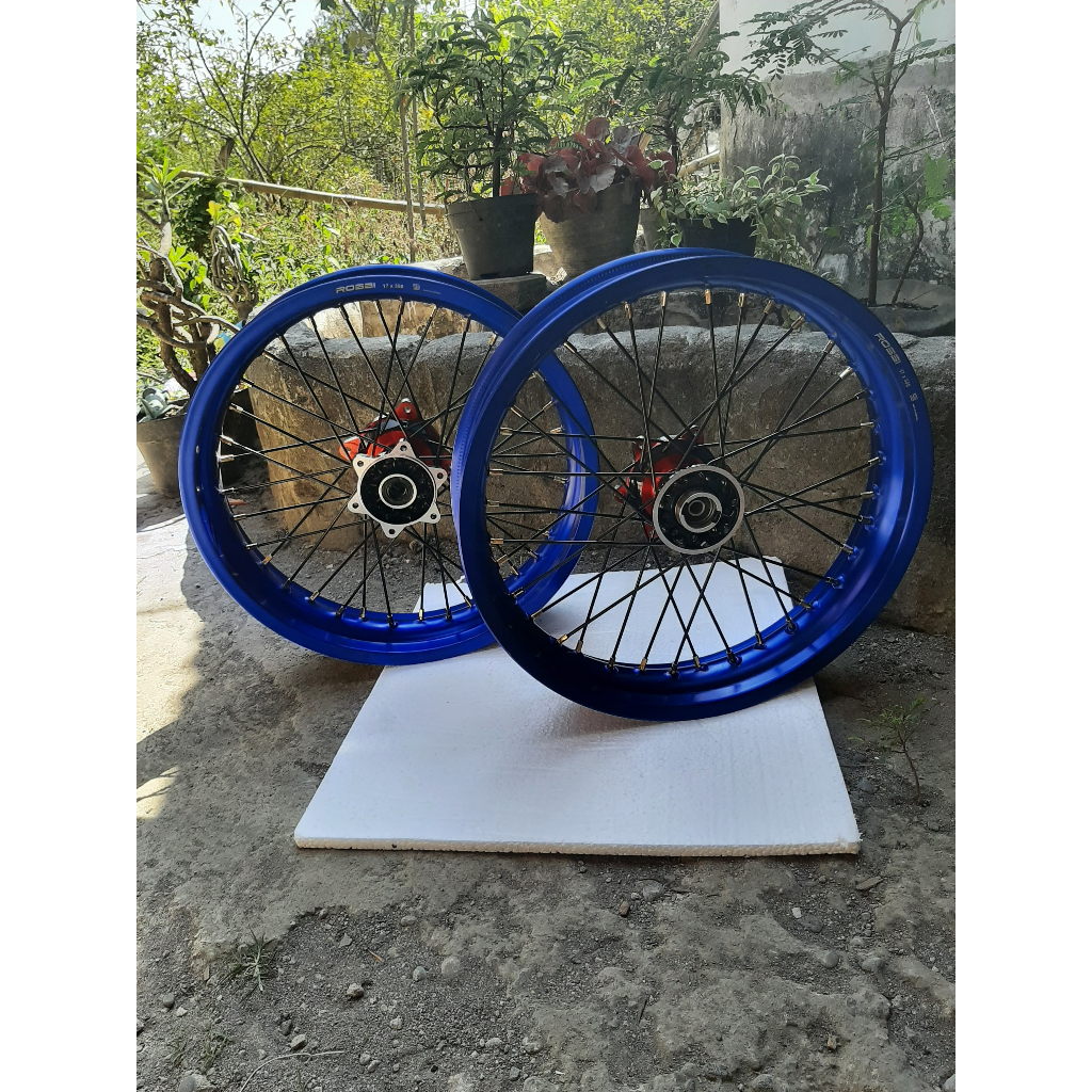 Roda Set Supermoto KLX 300/350 Ring 17 Tanpa Ban