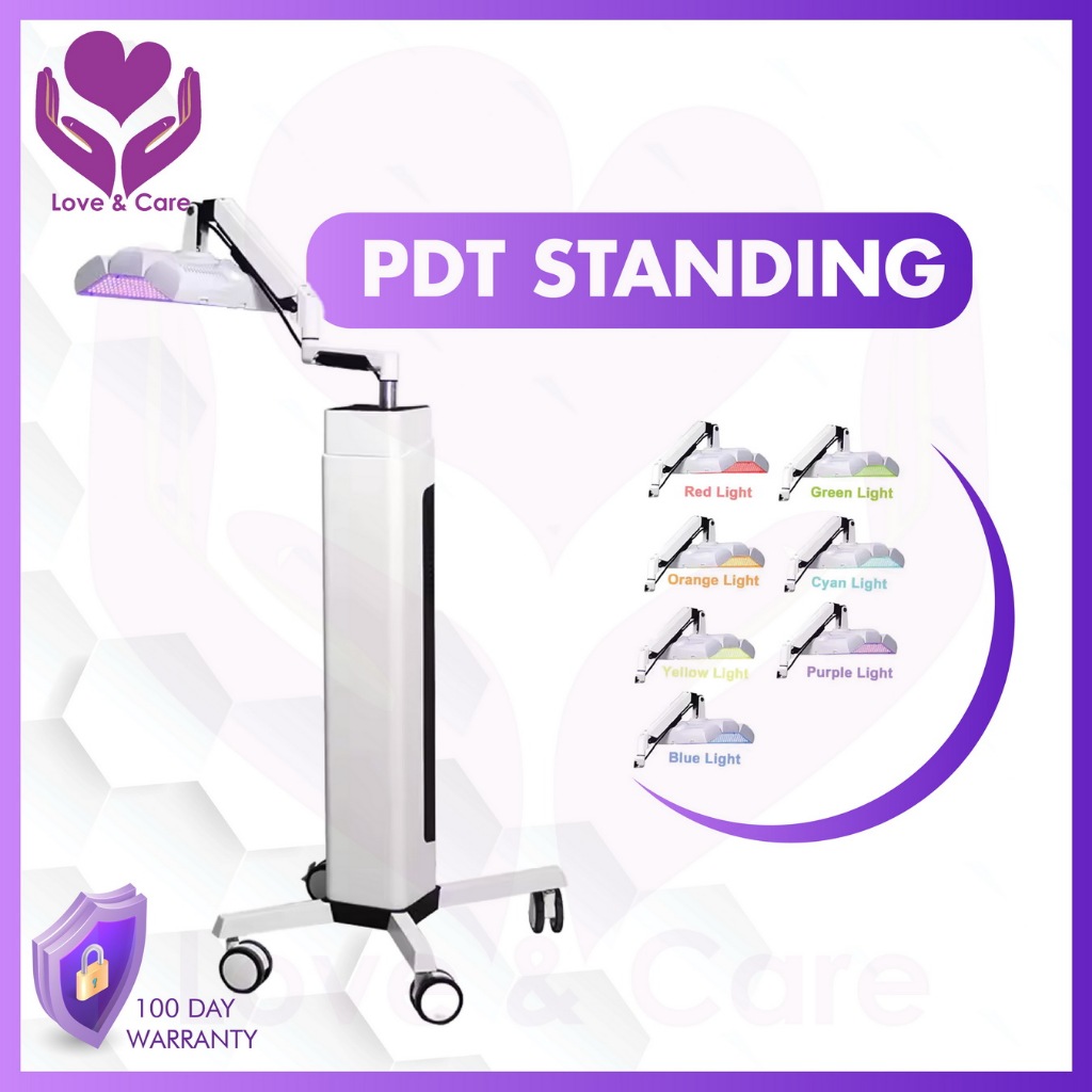 PDT Light Standing 7 Warna Photo Dynamic LED Light Alat Kecantikan Original