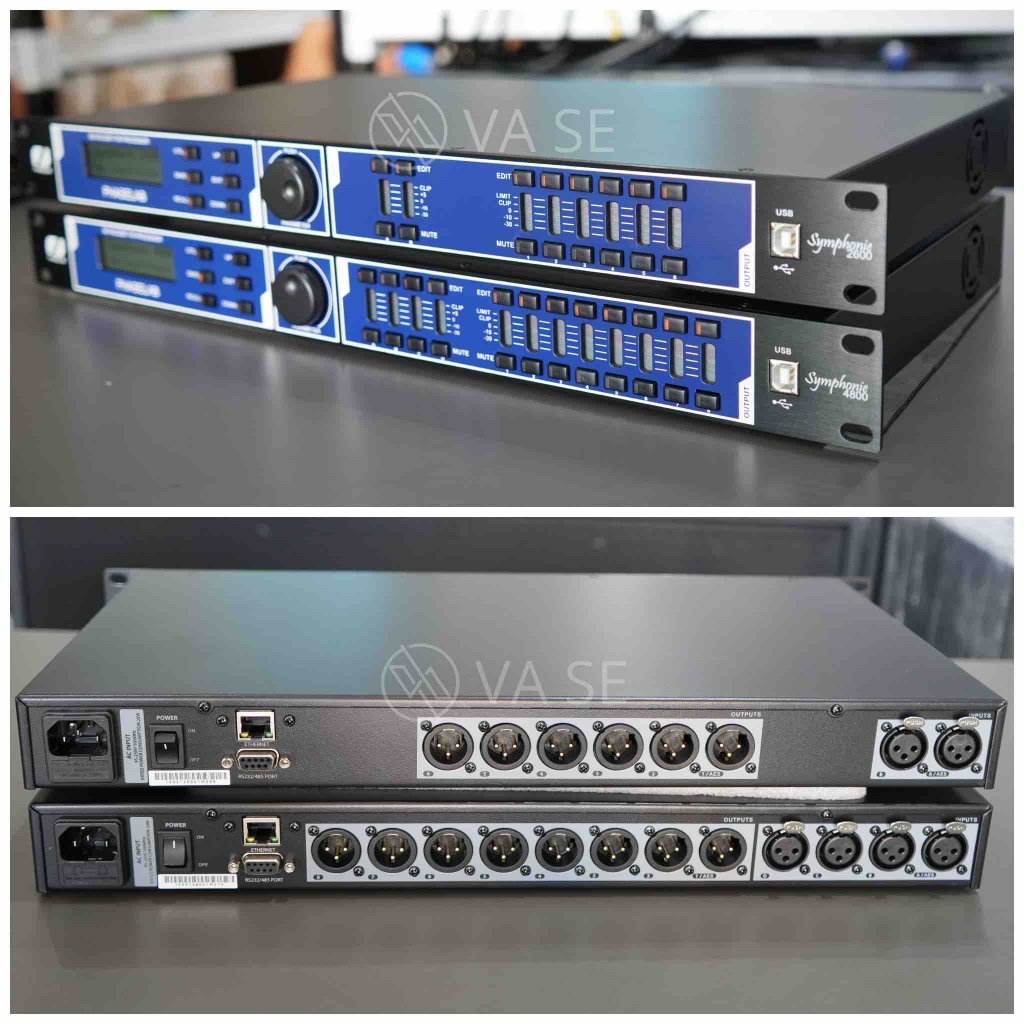 Speaker management DLMS Phaselab symphonie 2600 4800 FiR Teknologi