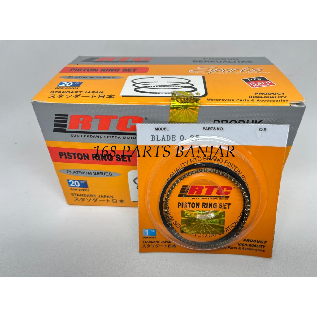 Rtc Ring Piston Honda Blade / Revo Absolute Ukuran Std 25 50 75 100