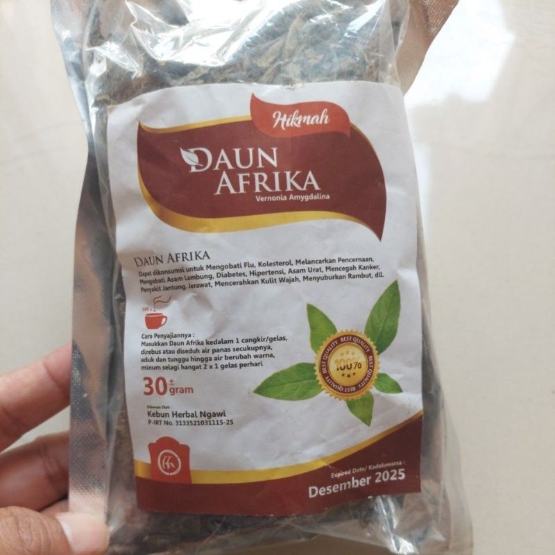 

Teh Seduh Daun Afrika 40gram Hikmah