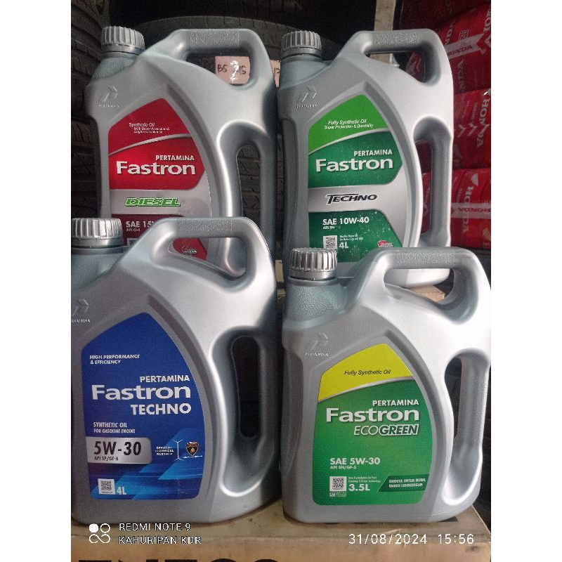 Original 100% Pertamina Fastron Mobil Bensin & Diesel, Fastron Techno 5w-30/ Fastron EcoGreen 5w-30/