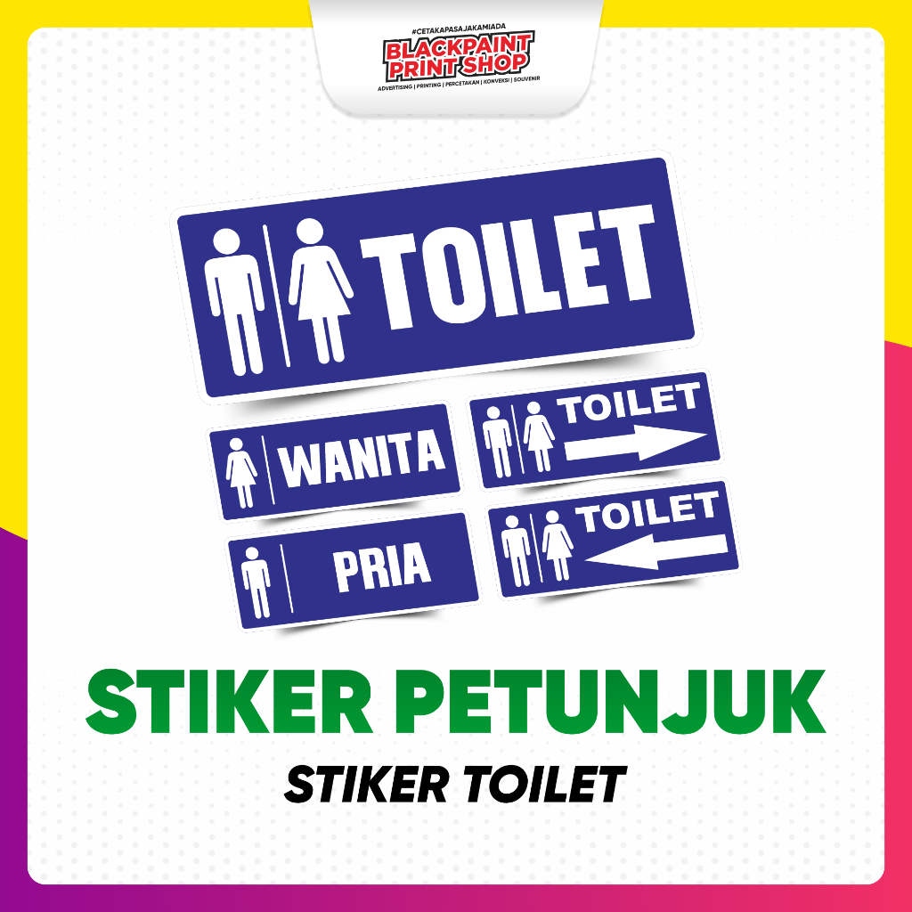 

Stiker Toilet