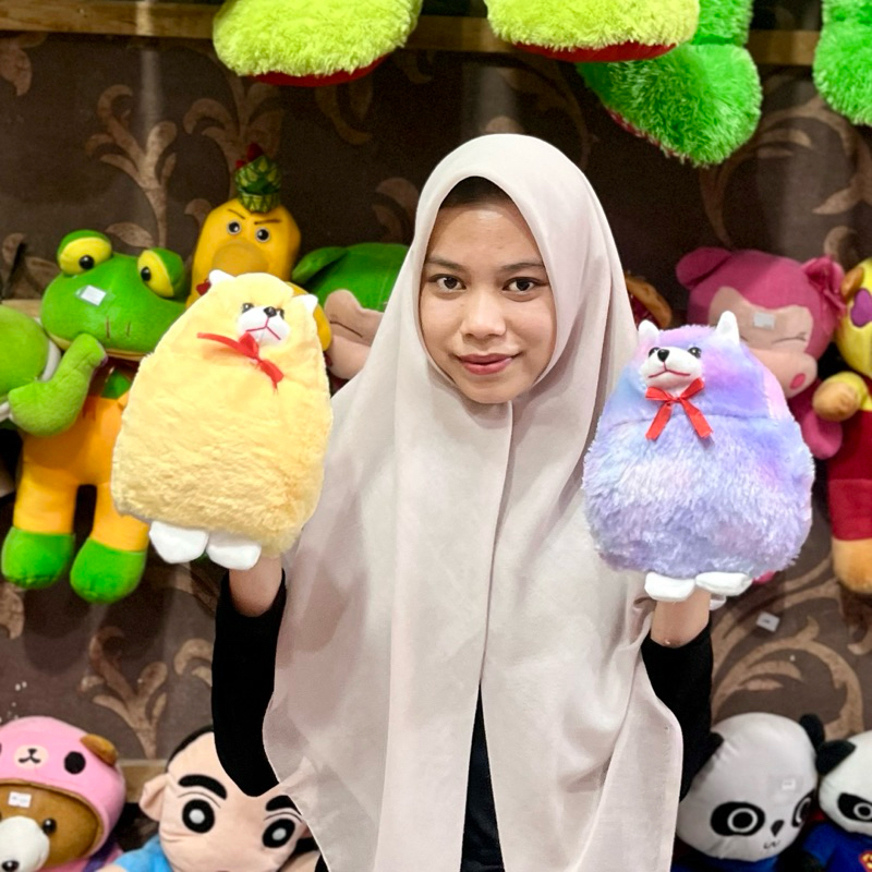 Boneka kucing gembul mini duduk korea lucu boneka karakter cat kucing duduk lucu one house party