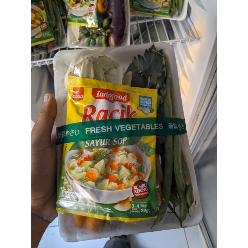 

Paket siap masak sayur sop