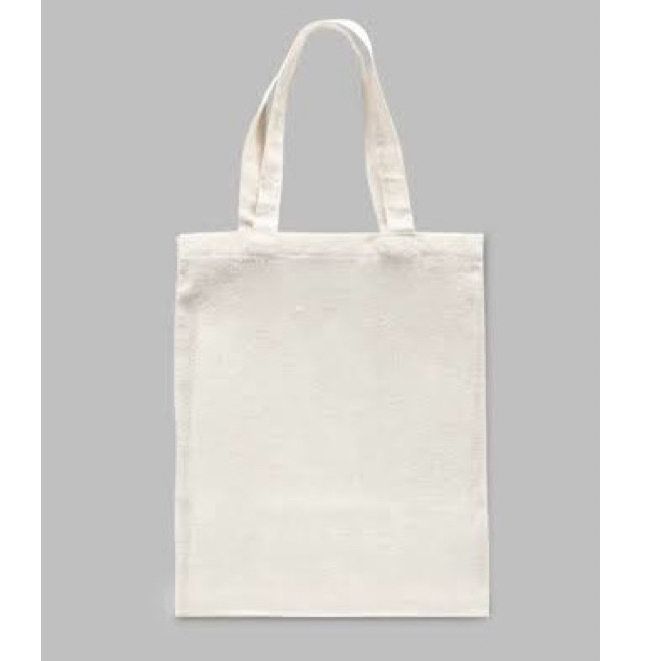 Tas Totebag Kanvas Blacu Polos Ready Bisa Sablon/Lukis
