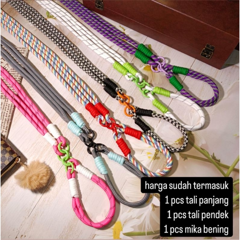 

(0025) Lanyard hp cross body selempang & gelang super cantik universal flash sale