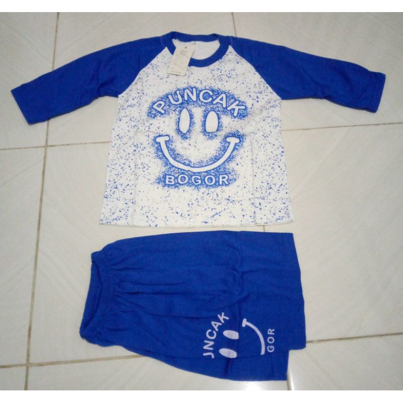 kaos puncak Bogor setelan anak reglan 3/4 kaos murah kaos setelan kaos oleh oleh puncak