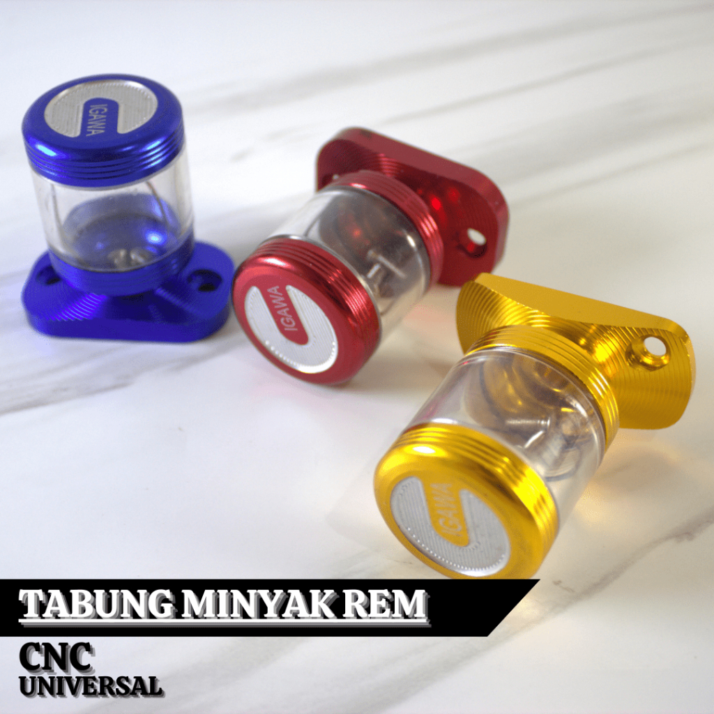 Tutup Minyak Rem Variasi Igawa Cnc Transparan - Stempel Minyak Rem Depan Cnc Tabung Minyak Rem Kecil