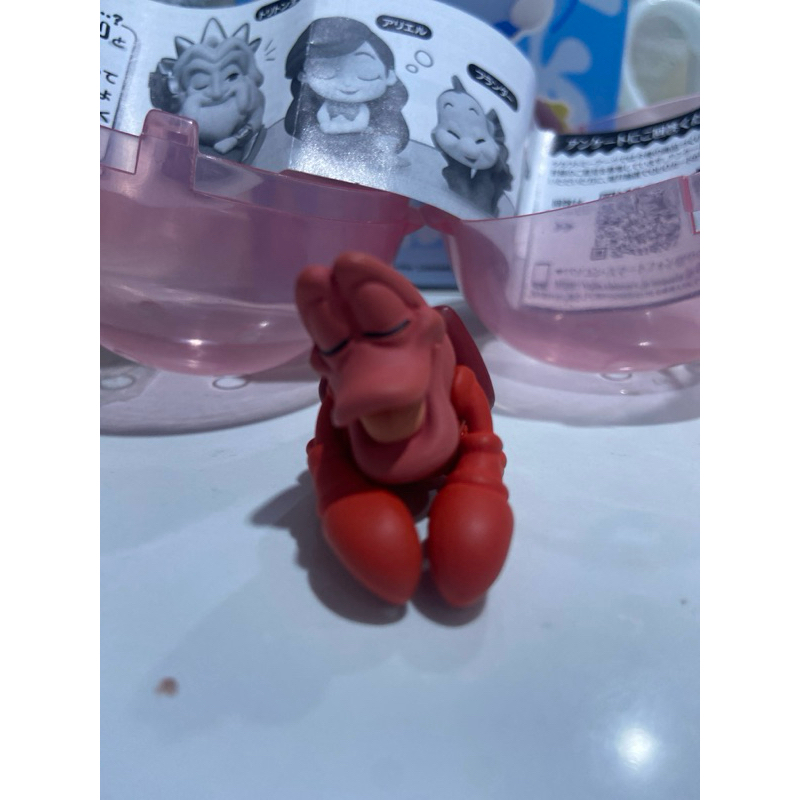 Mini figure gatcha gashapon disney Sebastian crab mermaid ariel takara tomy