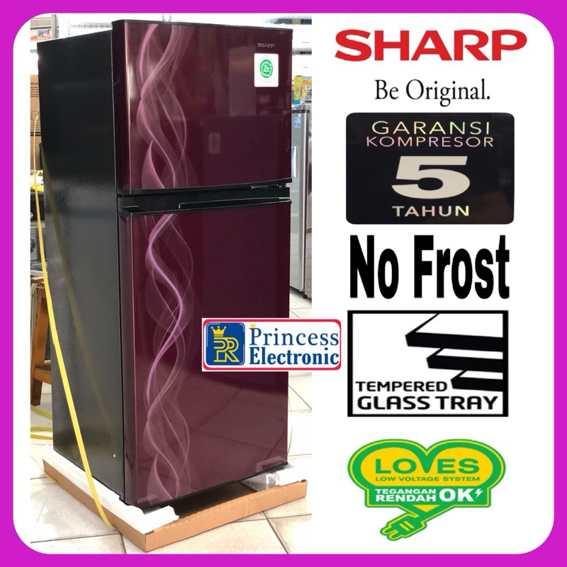 Kulkas Sharp 2 pintu SJ 197 ND No Frost