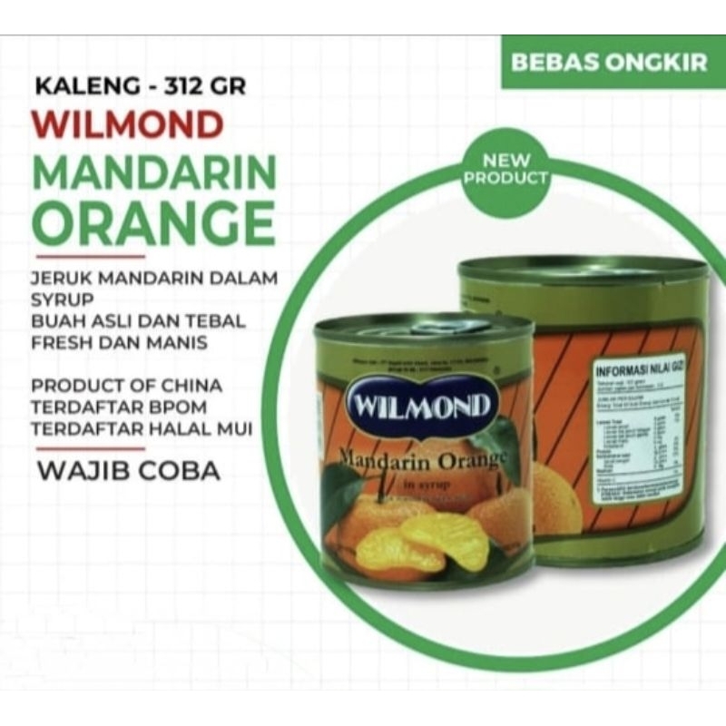 

Wilmond Mandarin Orange / jeruk mandarin dalam sirup