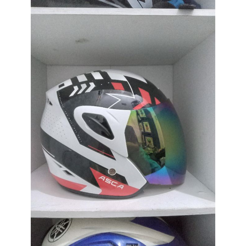 Helm Half face merek ASCA
