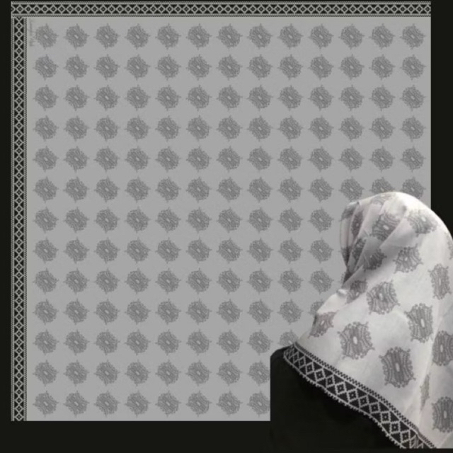 jilbab segi empat premium motif pintu aceh | hijab new premium khas aceh