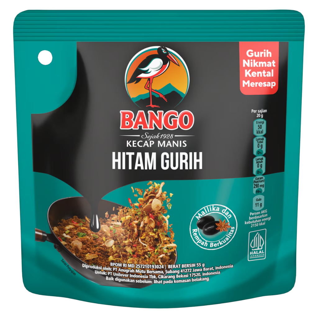 

bango kecap manis hitam gurih 55ML