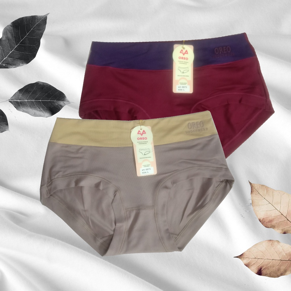 kly Celana Dalam Wanita Oreo 6673 Isi 6 Pcs Cd Perempuan Cewek Murah