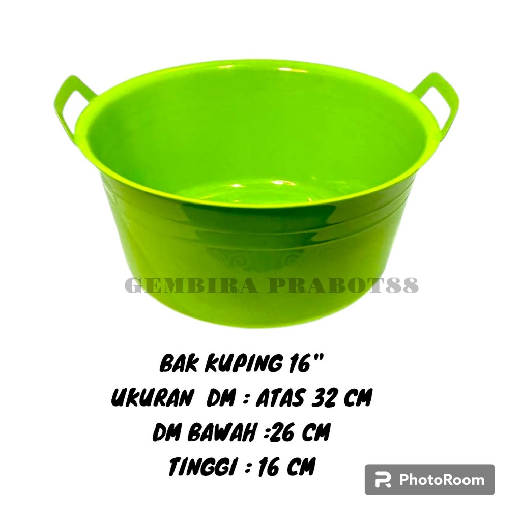 COD BAK KUPING / BASKOM KUPING UKURAN 16" WARNA