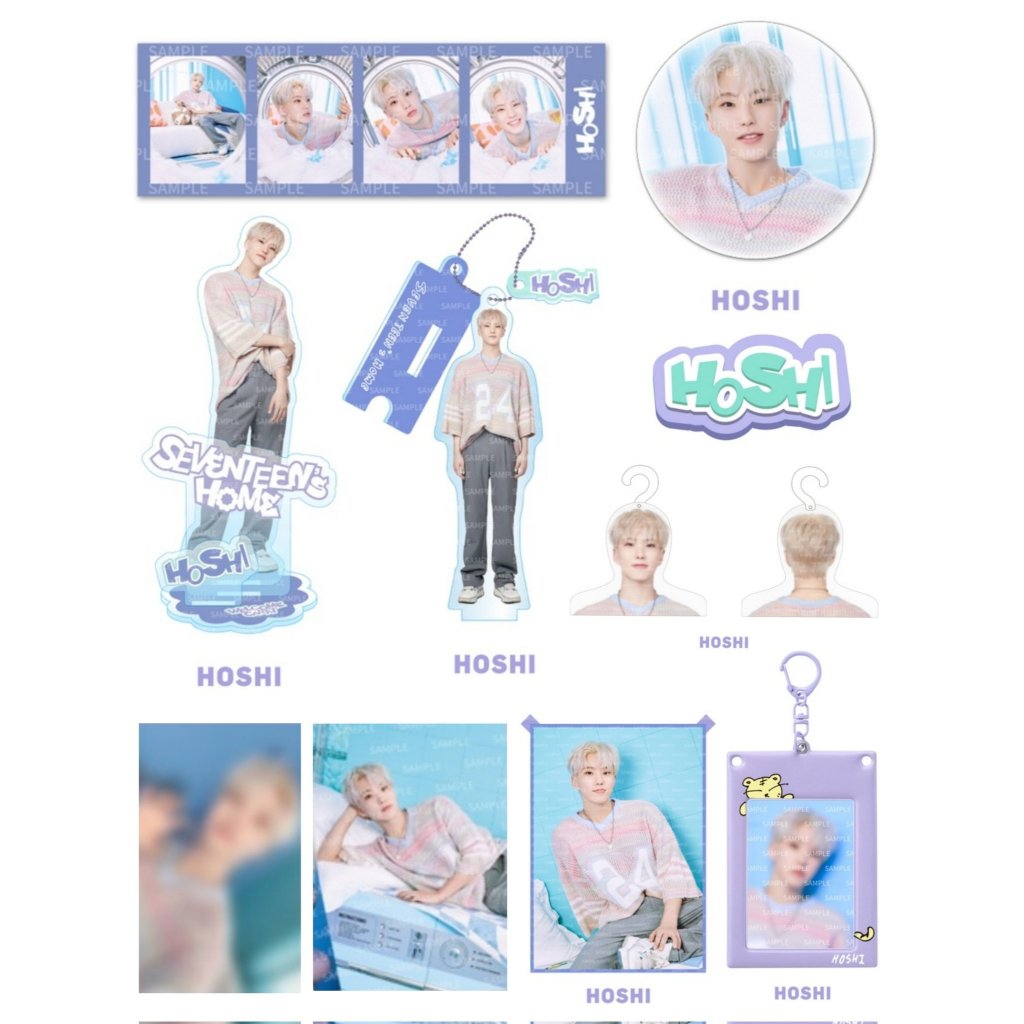 PRE ORDER SEVENTEEN HOME 24 2024 MERCH MD PHOTOCARD ACRYLIC STAND KEYRING PHOTO HANGER 4CUTS CAN BAD